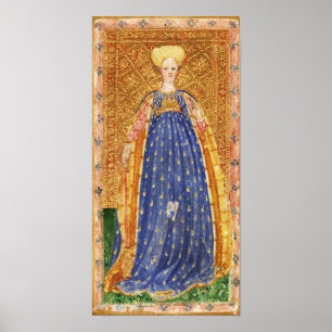 ANTIEK RENAISSANCE TAROTS / MAID OF WANDS POSTER
