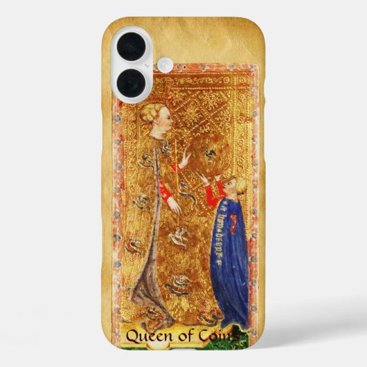 ANTIEK RENAISSANCE TAROTS, MUNTKONINGIN Case-Mate iPhone CASE (Achterkant)
