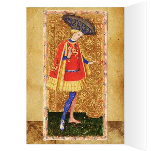 ANTIEK RENAISSANCE TAROTS / PAGINA OF CUPS (Binnen (Links))