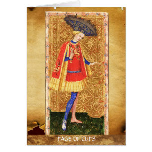 ANTIEK RENAISSANCE TAROTS / PAGINA OF CUPS