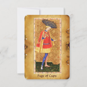 ANTIEK RENAISSANCE TAROTS / PAGINA OF CUPS