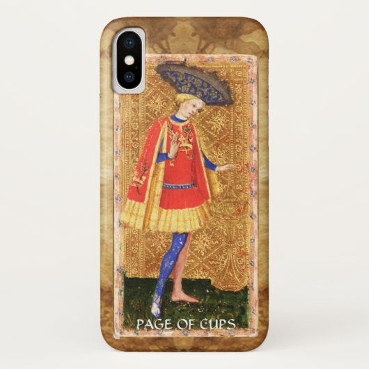 ANTIEK RENAISSANCE TAROTS / PAGINA OF CUPS Case-Mate iPhone CASE (Achterkant)