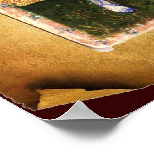 ANTIEK RENAISSANCE TAROTS / PAGINA OF CUPS POSTER (Hoek)