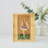 ANTIEK RENAISSANCE TAROTS / PAGINA OF WANDS BRIEFKAART (Staand voorkant)