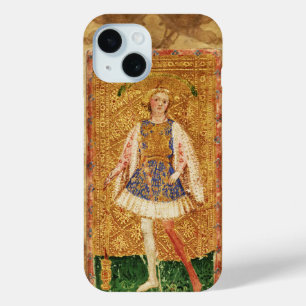 ANTIEK RENAISSANCE TAROTS / PAGINA OF WANDS iPhone 15 CASE