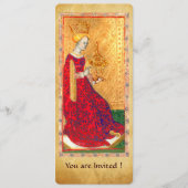 ANTIEK RENAISSANCE TAROTS QUEEN OF CUPS-programma Programmakaart (Voorkant)