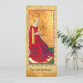 ANTIEK RENAISSANCE TAROTS QUEEN OF CUPS-programma Programmakaart (Staand voorkant)