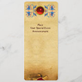 ANTIEK RENAISSANCE TAROTS QUEEN OF CUPS-programma Programmakaart (Achterkant)