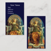 ANTIEK RENAISSANCE TAROTS / TEMPERANCE, Blauw Visitekaartje (Voorkant / Achterkant)