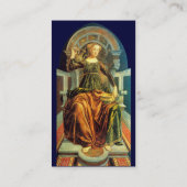 ANTIEK RENAISSANCE TAROTS / TEMPERANCE, Blauw Visitekaartje (Achterkant)
