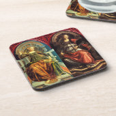 ANTIEK RENAISSANCE TAROTS / TEMPERANCE -FORTITUTIO BIER ONDERZETTER (Linkerzijde)