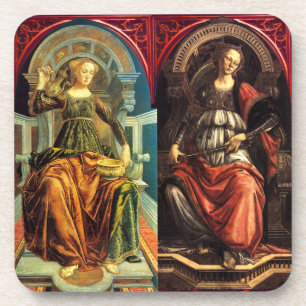 ANTIEK RENAISSANCE TAROTS / TEMPERANCE -FORTITUTIO BIER ONDERZETTER