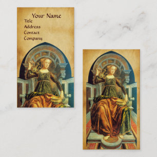 ANTIEK RENAISSANCE TAROTS TEMPERANCE PERKAMENT VISITEKAARTJE