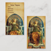 ANTIEK RENAISSANCE TAROTS TEMPERANCE PERKAMENT VISITEKAARTJE (Voorkant / Achterkant)