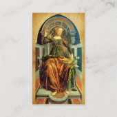 ANTIEK RENAISSANCE TAROTS TEMPERANCE PERKAMENT VISITEKAARTJE (Achterkant)