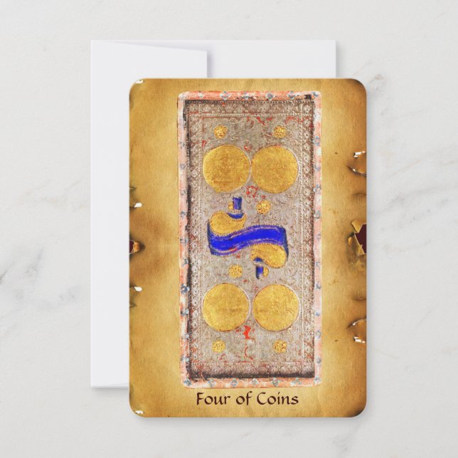 ANTIEK RENAISSANCE TAROTS / VIER MUNTEN (Voorkant)