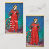 ANTIEK RENAISSANCE TAROTS / WIEL VAN FORTUIN VISITEKAARTJE (Voorkant / Achterkant)