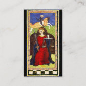 ANTIEK RENAISSANCE TAROTS / ZON EN JUSTITIE VISITEKAARTJE (Achterkant)