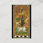 ANTIEK RENAISSANCE TAROTS/ ZON & WIEL VAN FORTUNE VISITEKAARTJE (Achterkant)