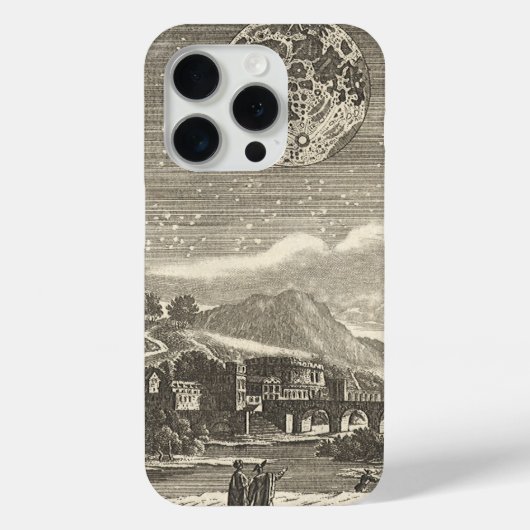 Antiek renaissance tijdperk maan door Allain Malle Case-Mate iPhone Case (Achterkant)