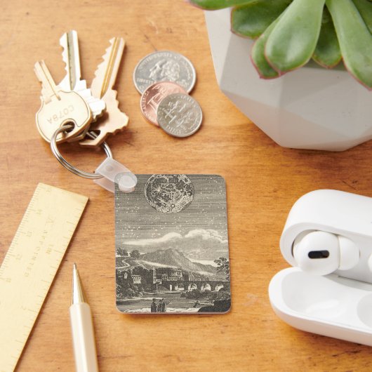 Antiek renaissance tijdperk maan door Allain Malle Sleutelhanger (Bureau)