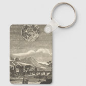 Antiek renaissance tijdperk maan door Allain Malle Sleutelhanger (Achterkant)