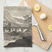 Antiek renaissance tijdperk maan door Allain Malle Theedoek (Quarter Fold)