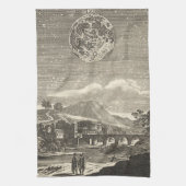 Antiek renaissance tijdperk maan door Allain Malle Theedoek (Verticaal)