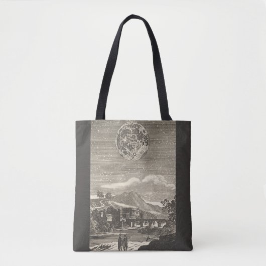 Antiek renaissance tijdperk maan door Allain Malle Tote Bag (Voorkant)