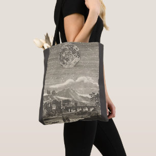 Antiek renaissance tijdperk maan door Allain Malle Tote Bag
