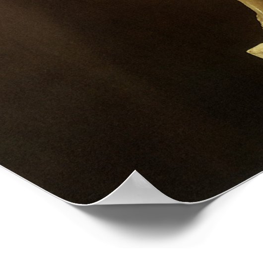 Antiek Rennaissance Beeld Bacchus van Michelangelo Poster (Hoek)