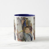 Antiek renpaard, winnaar van de blauwe lint met ee mok (Midden)