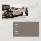 Antiek reparatieservice voor autowrakken visitekaartje (Voorkant / Achterkant)