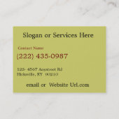 Antiek reparatiewinkel voor oude vrachtwagens visitekaartje (Achterkant)