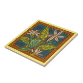 Antiek Repro Circa 1880 Maw Floral Tile 1of 8 Tegeltje (Zijkant)