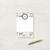 Antiek Rhinoceros Rhino Abrecht Durer Style Post-it® Notes (Op bureau)