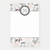 Antiek Rhinoceros Rhino Abrecht Durer Style Post-it® Notes (Voorkant)