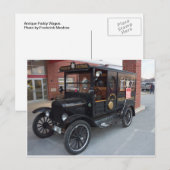 Antiek rijstveld briefkaart (Voorkant / Achterkant)