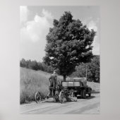 Antiek Road Grader, 1937 Poster (Voorkant)
