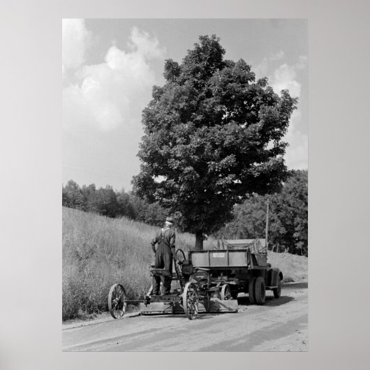 Antiek Road Grader, 1937 Poster (Voorkant)