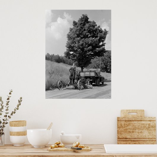 Antiek Road Grader, 1937 Poster (Keuken)