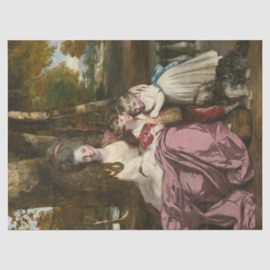 Antiek Rococo Decoupage Tissuepapier (Voorkant)