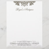 Antiek Rococo  Letterhead Briefhoofd (Voorkant)