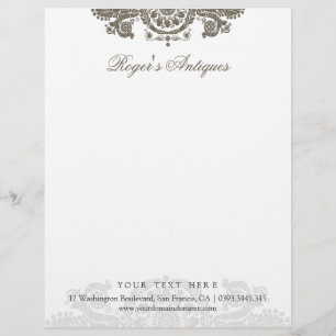 Antiek Rococo  Letterhead Briefhoofd