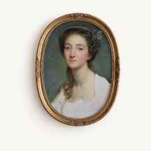 Antiek Rococo Vrouwenportret Poster