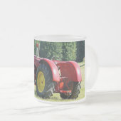 Antiek rode Boerderij tractor Matglas Koffiemok (Voorkant rechts)