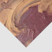 Antiek rode bordeaux faux gouden barokke ornamente tissuepapier (Detail)