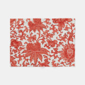 Antiek rode Chinese  vliegenbank Fleece Deken (Voorkant (Horizontaal))