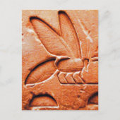 ANTIEK RODE EGYPTIAN HONEY BEEKEEPER BRIEFKAART (Voorkant)