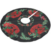 Antiek Rode Kerstmis Telefoon Coördineren Kerstboom Rok (Gekanteld)